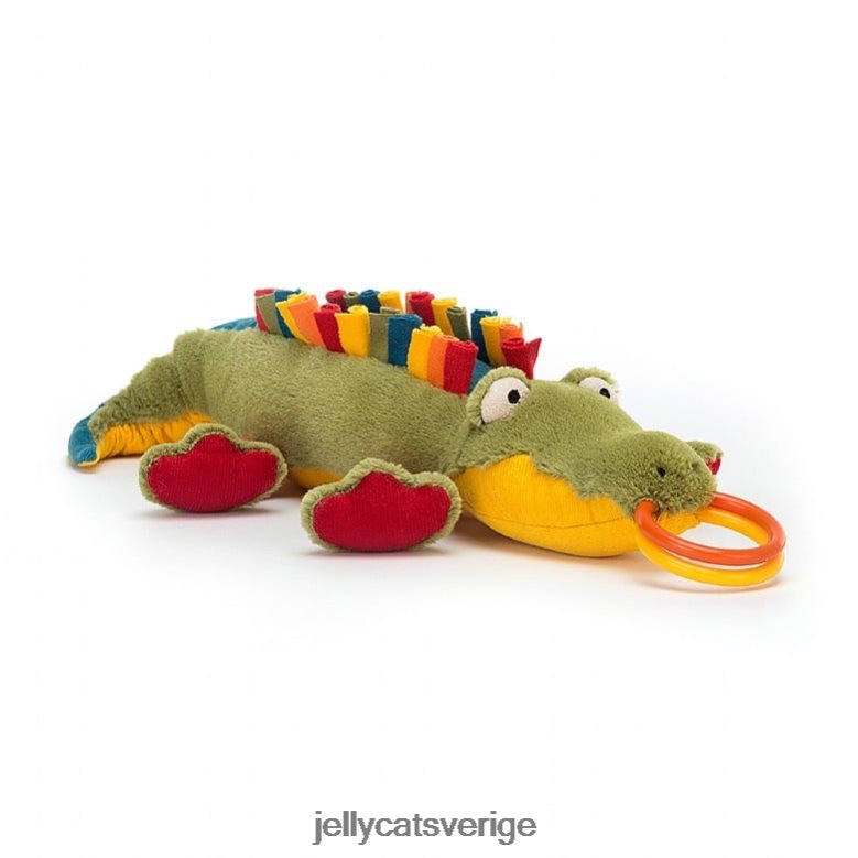 Jellycat leksak happihoop krokodil flerfärgad 4206LT751