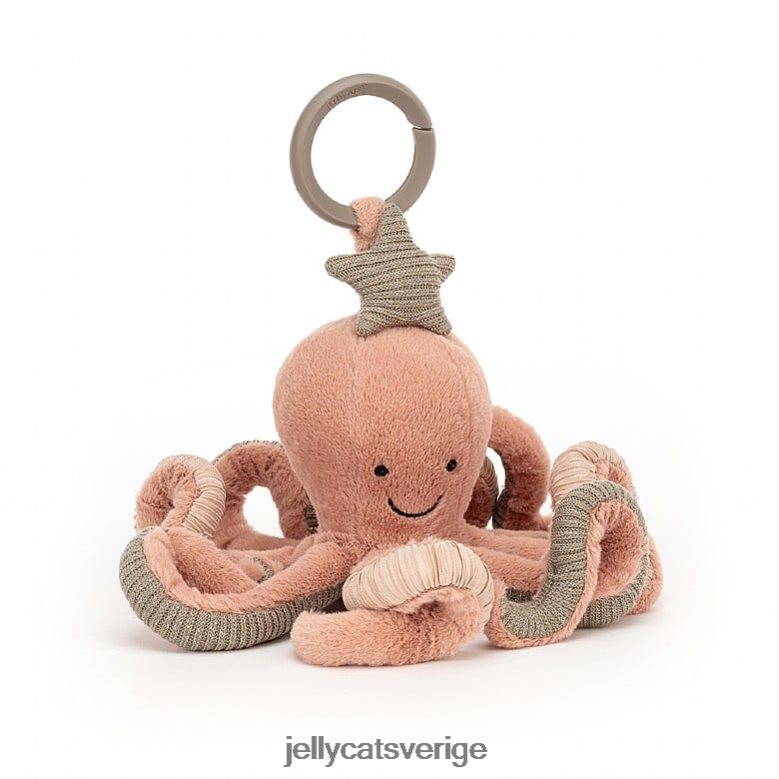 Jellycat leksak odell bläckfisk aktivitet leksak aprikos 4206LT774
