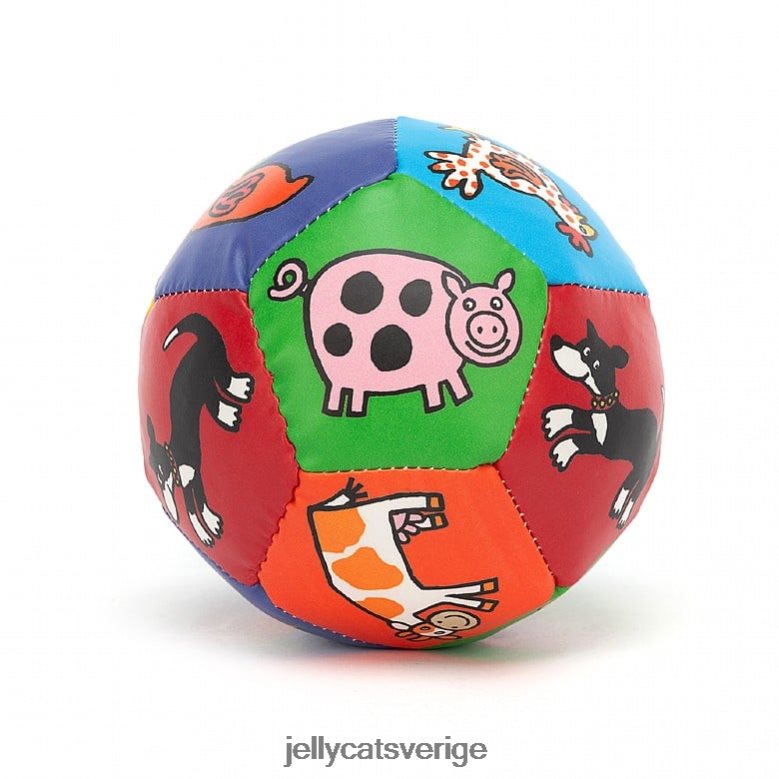 Jellycat leksak farm tails boing boll flerfärgad 4206LT752