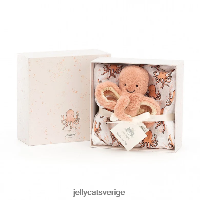 Jellycat leksak odell bläckfisk presentset flerfärgad 4206LT749