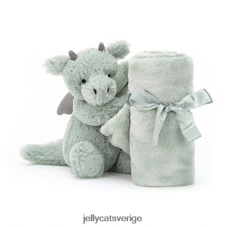 Jellycat leksak blyg drake napp grön 4206LT460