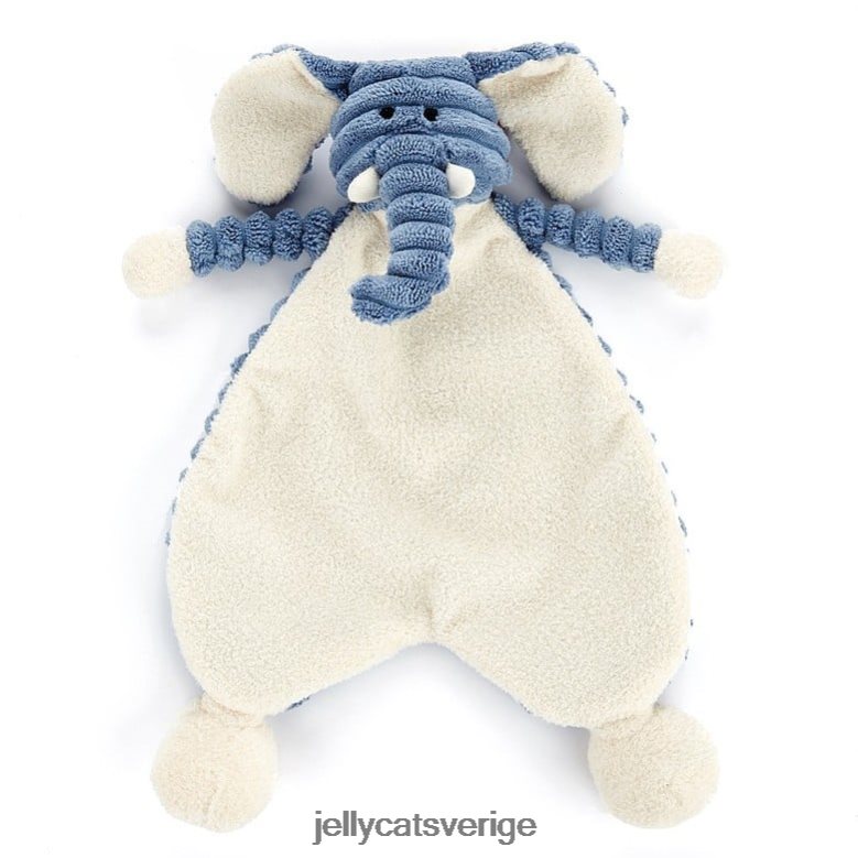Jellycat leksak cordy roy baby elefant napp blå 4206LT654