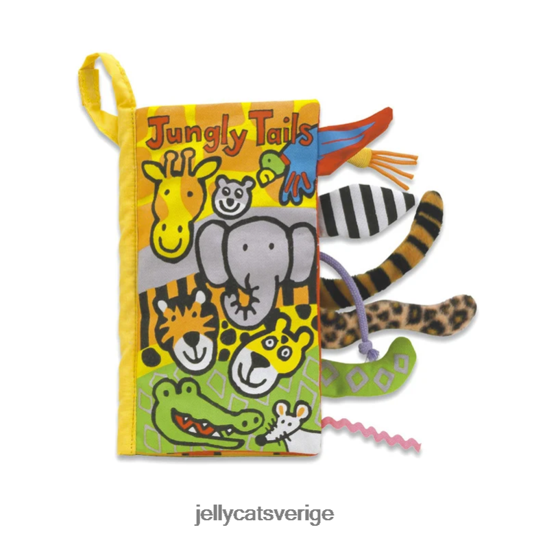 Jellycat bok jungly tails bok flerfärgad 4206LT754