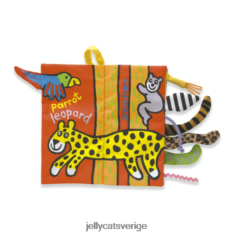 Jellycat bok jungly tails bok flerfärgad 4206LT754
