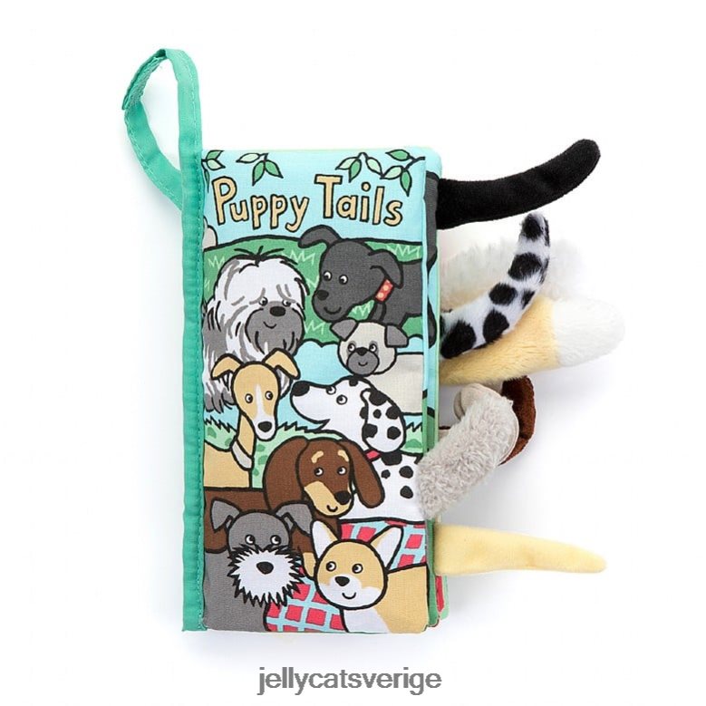 Jellycat bok valp svansar aktivitetsbok flerfärgad 4206LT803