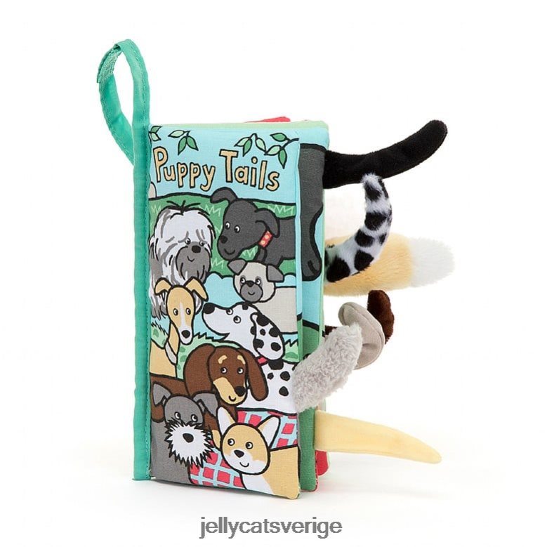 Jellycat bok valp svansar aktivitetsbok flerfärgad 4206LT803