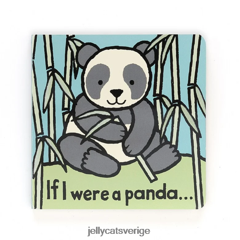 Jellycat bok om jag var en flerfärgad pandabok 4206LT777