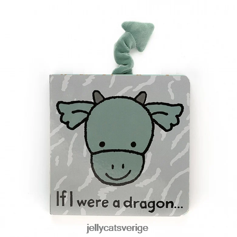 Jellycat bok om jag vore en flerfärgad drakbok 4206LT801
