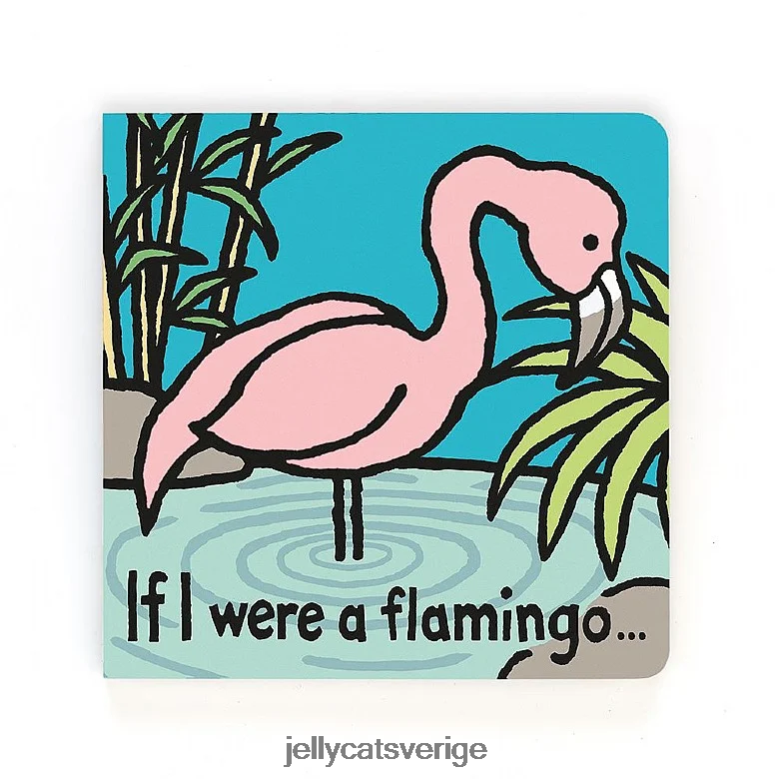 Jellycat bok om jag vore en flerfärgad flamingobok 4206LT788