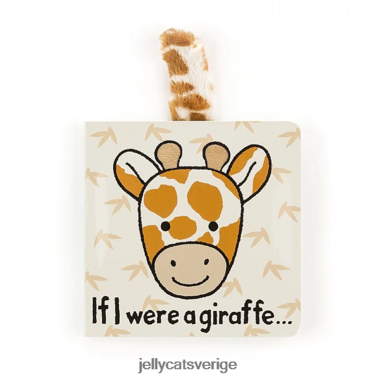 Jellycat bok om jag vore en giraffbok och blyg giraffapelsin 4206LT733