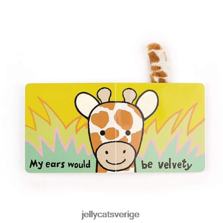 Jellycat bok om jag vore en giraffbok och blyg giraffapelsin 4206LT733