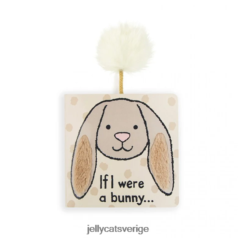 Jellycat bok om jag vore en kaninbok och blyg kaninbeige 4206LT711