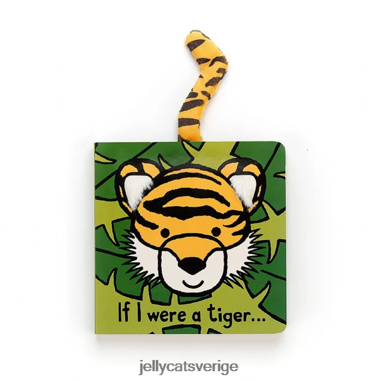 Jellycat bok om jag vore en tigerbok och en blyg tiger flerfärgad 4206LT786