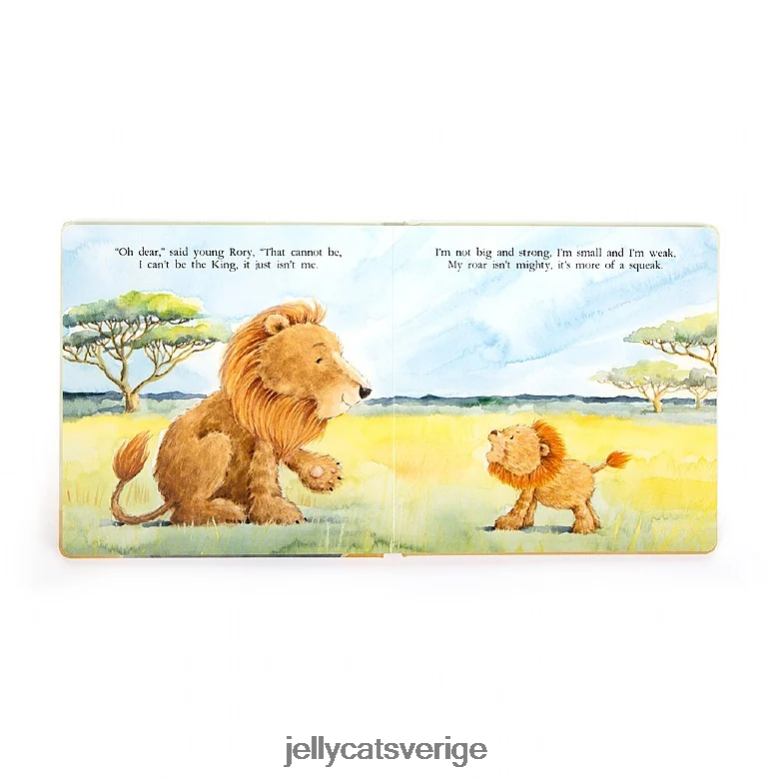 Jellycat bok den mycket modiga lejonboken och fuddlewuddle lejonbrun 4206LT692