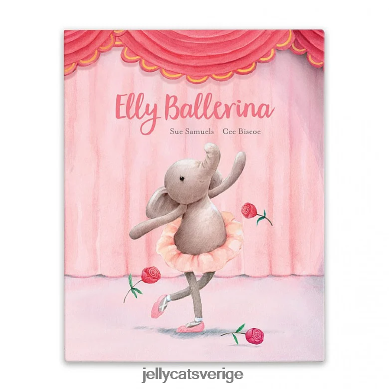 Jellycat bok elly ballerina bok flerfärgad 4206LT703