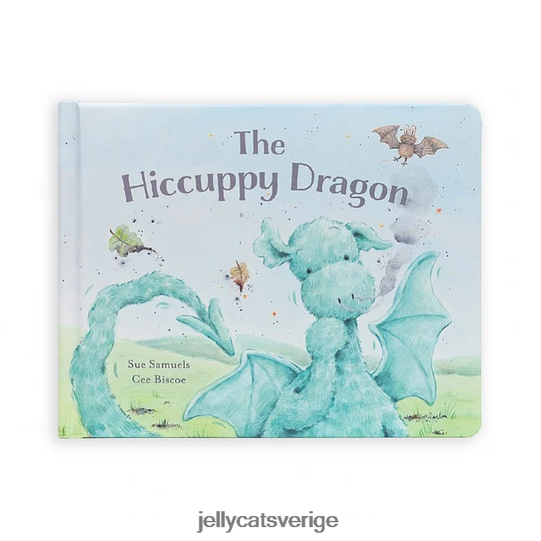 Jellycat bok hicka drakeboken och fuddlewuddle drakegrön 4206LT811