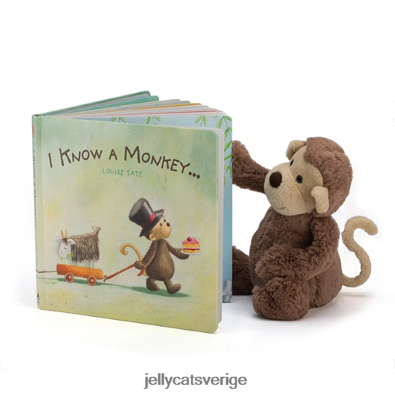 Jellycat bok jag kan en apbok och blyg apbrun 4206LT746