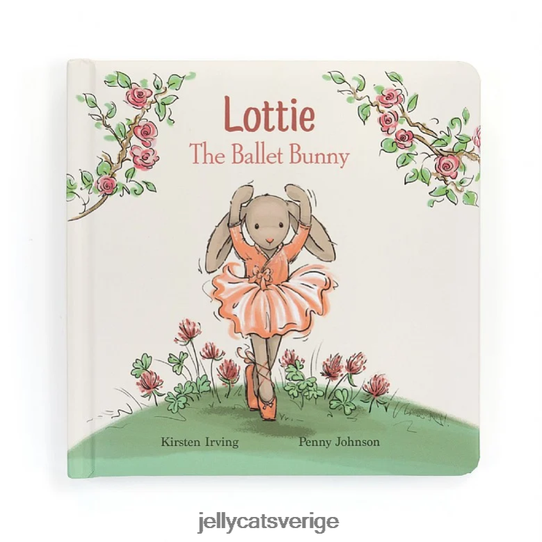 Jellycat bok lottie balett kanin bok flerfärgad 4206LT741