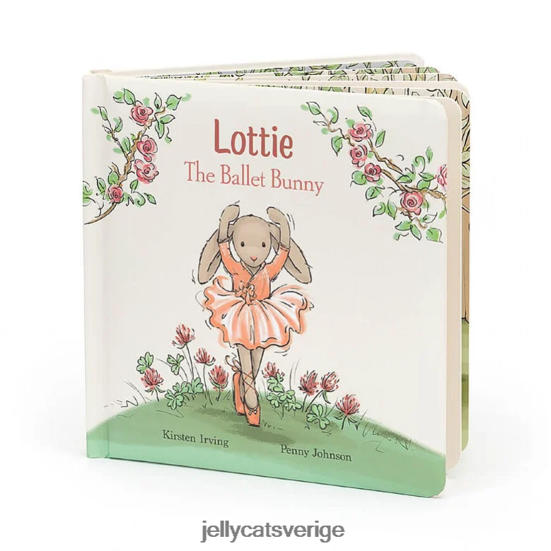 Jellycat bok lottie balett kanin bok flerfärgad 4206LT741