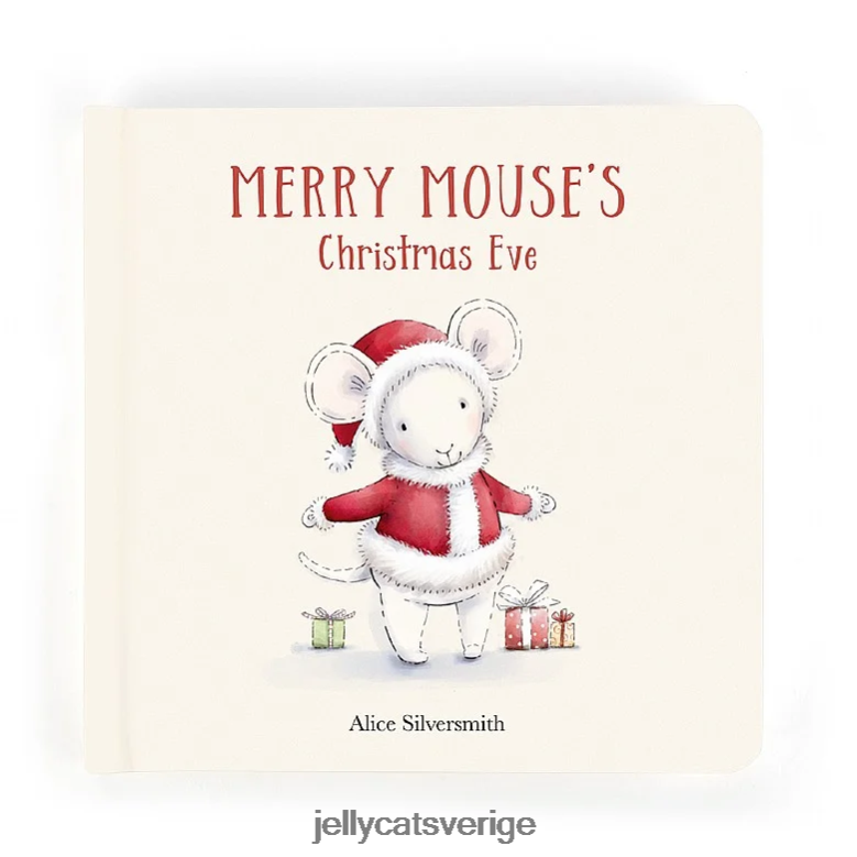 Jellycat bok merry mouse book och merry mouse cream 4206LT278