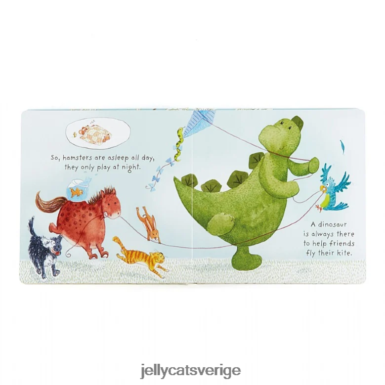 Jellycat bok min bästa husdjursbok och blyg dino green 4206LT809