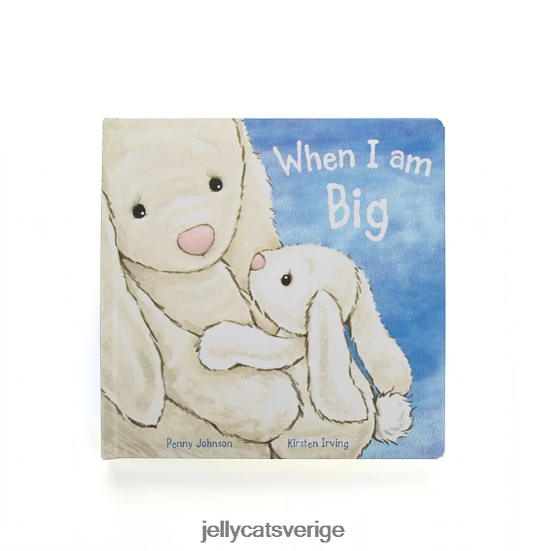 Jellycat bok när jag är stor bok och blyg kaninkräm 4206LT734