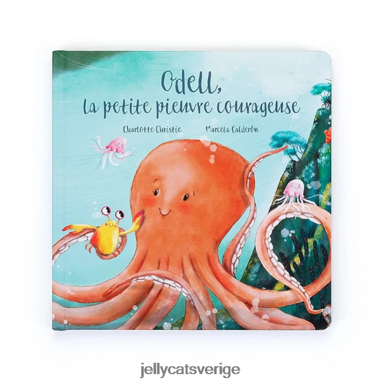 Jellycat bok odell la petite pieuvre courageuse livre multi-colour 4206LT794