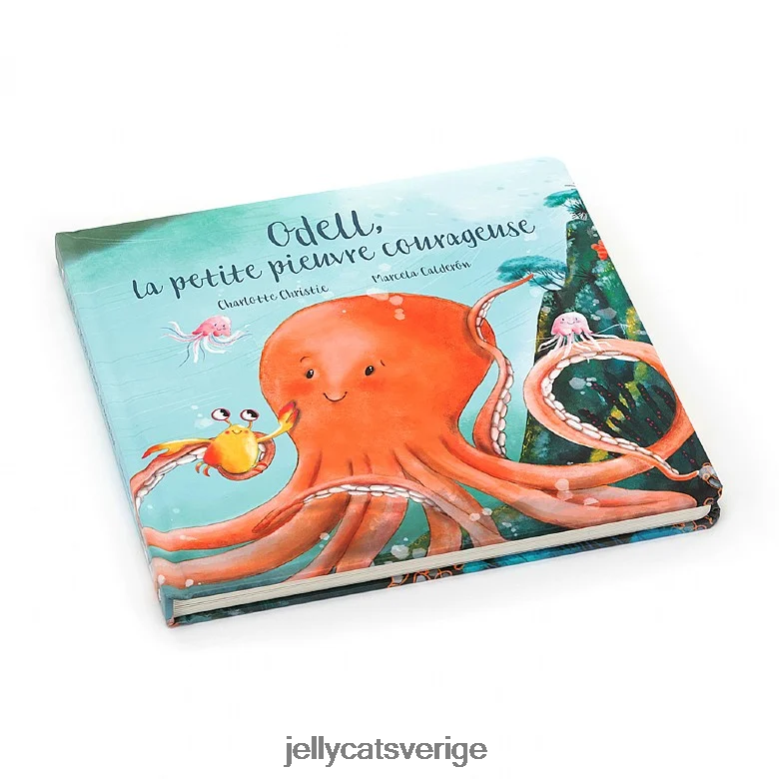 Jellycat bok odell la petite pieuvre courageuse livre multi-colour 4206LT794