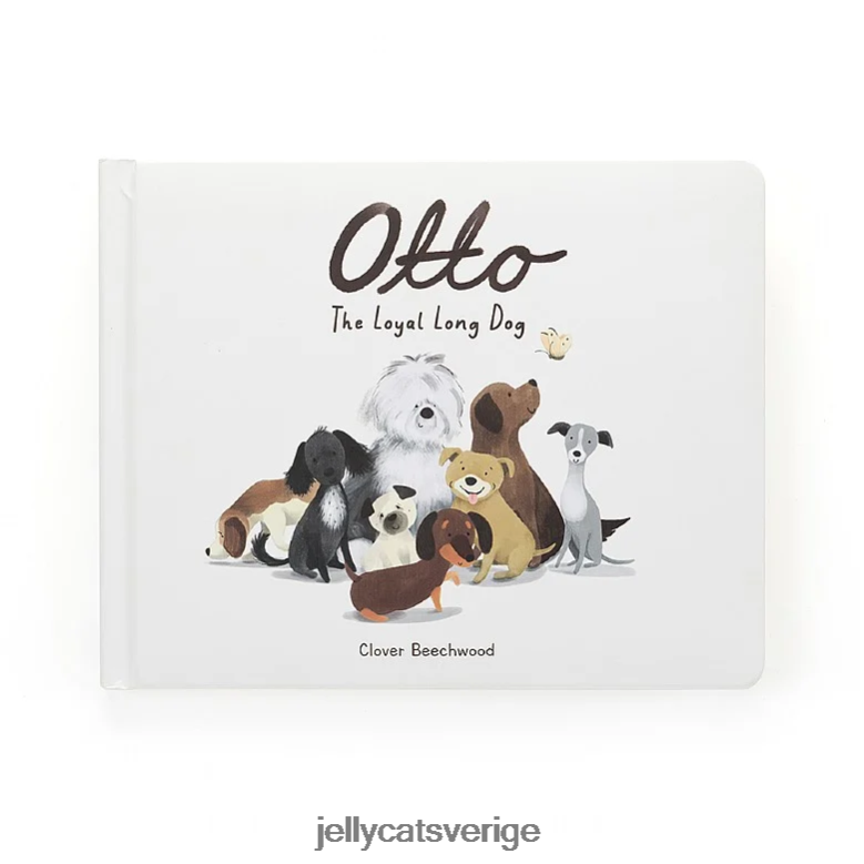 Jellycat bok otto den lojala långa hundboken flerfärgad 4206LT799