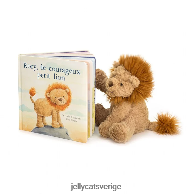 Jellycat bok rory le courageux petit lion & fuddlewuddle lion tan 4206LT719