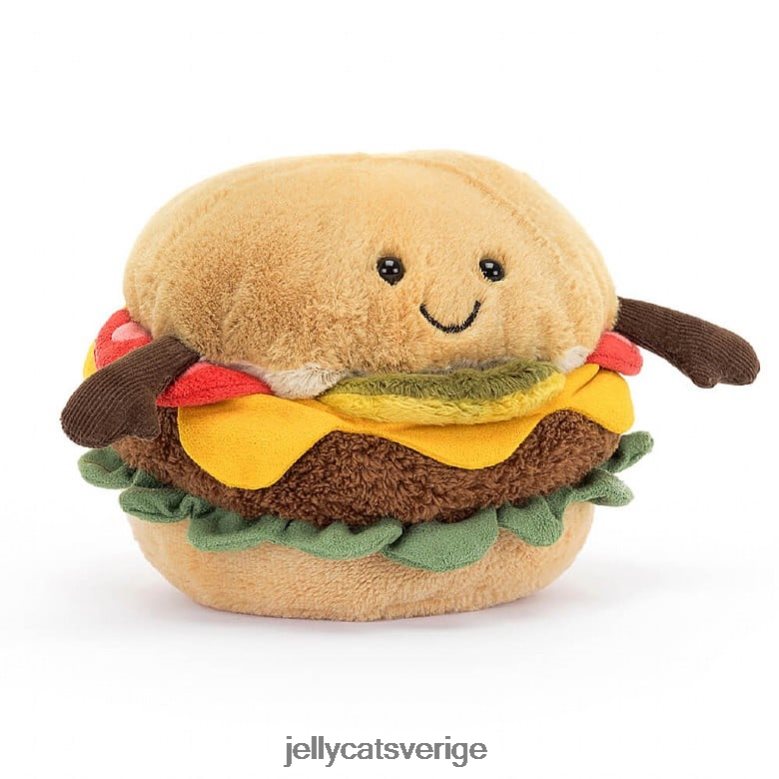 Jellycat leksak underhållande burgare flerfärgad 4206LT88