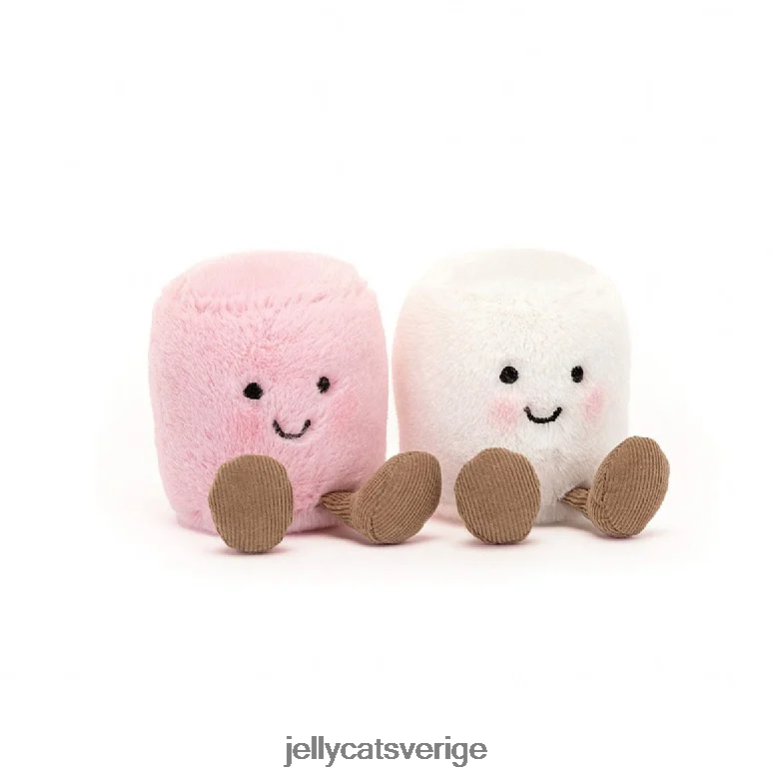 Jellycat leksak underhållande rosa och vita marshmallows flerfärgade 4206LT603