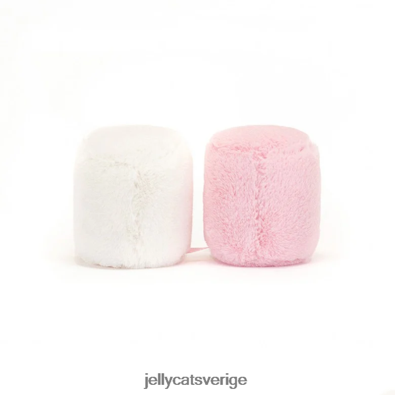 Jellycat leksak underhållande rosa och vita marshmallows flerfärgade 4206LT603