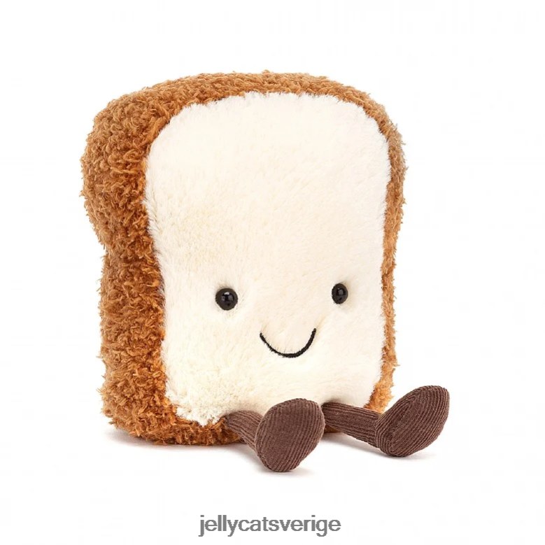 Jellycat leksak underhållande rostat bröd brunt och vitt 4206LT533
