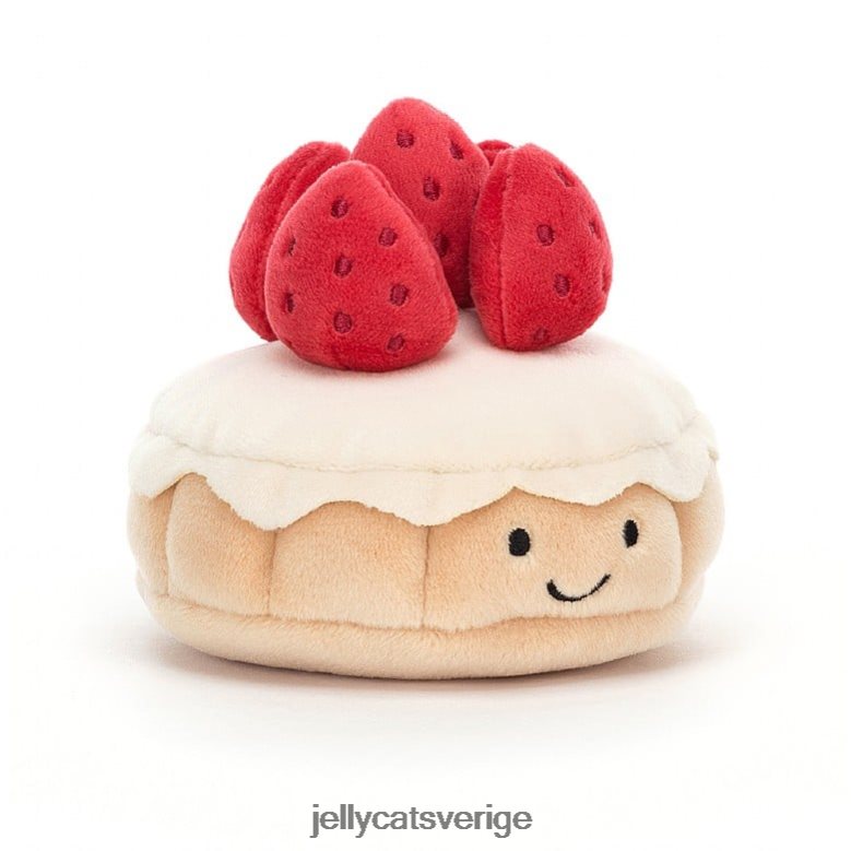 Jellycat leksak vackert konditori tarte aux fraises flerfärgad 4206LT26