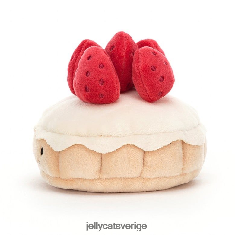 Jellycat leksak vackert konditori tarte aux fraises flerfärgad 4206LT26