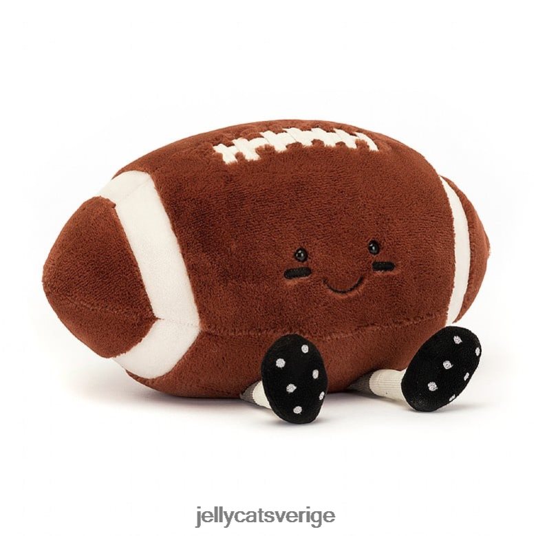 Jellycat leksak underhållande sport amerikansk fotboll brun och vit 4206LT108