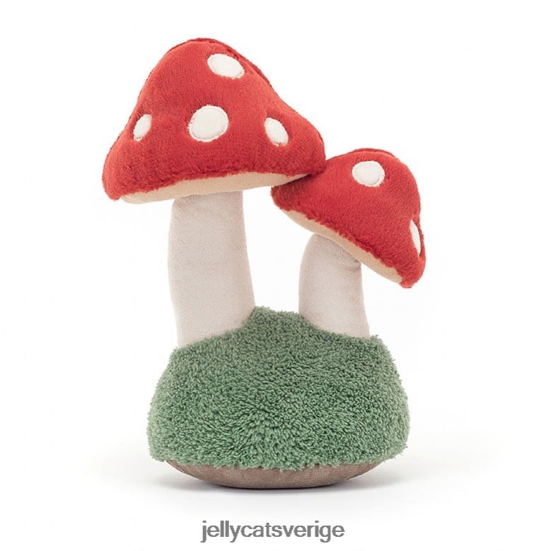 Jellycat leksak ett par roliga paddstolar i flera färger 4206LT604