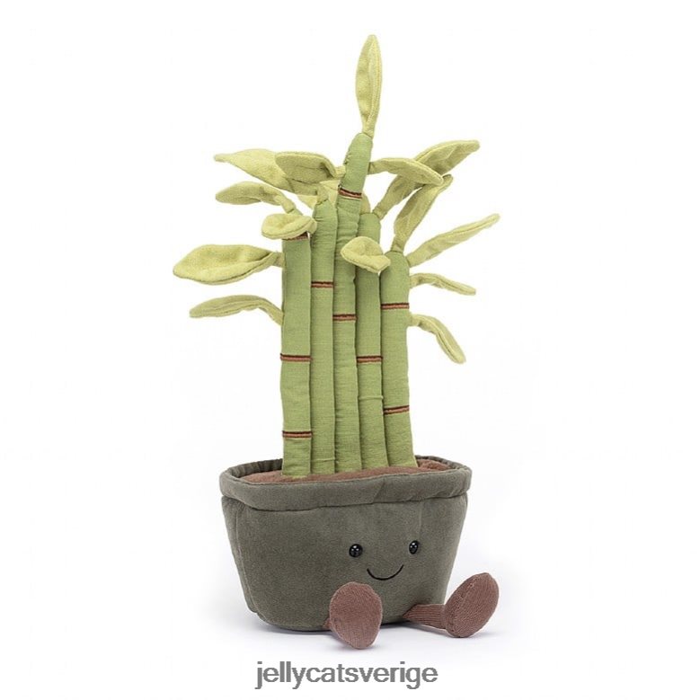Jellycat leksak underhållande bambugrön i kruk 4206LT366