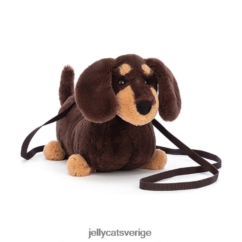 Jellycat väska otto korv hundpåse brun 4206LT72