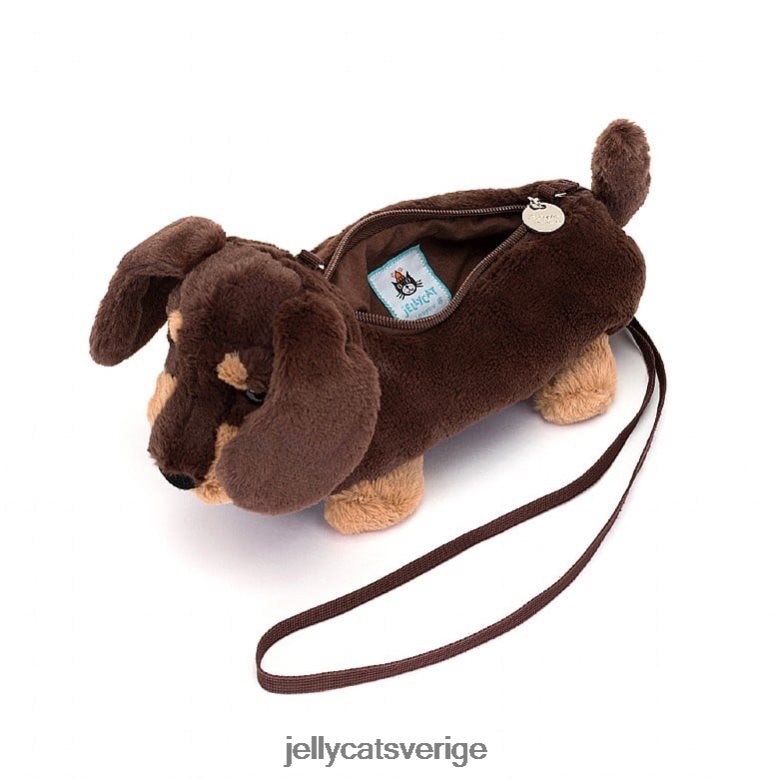 Jellycat väska otto korv hundpåse brun 4206LT72