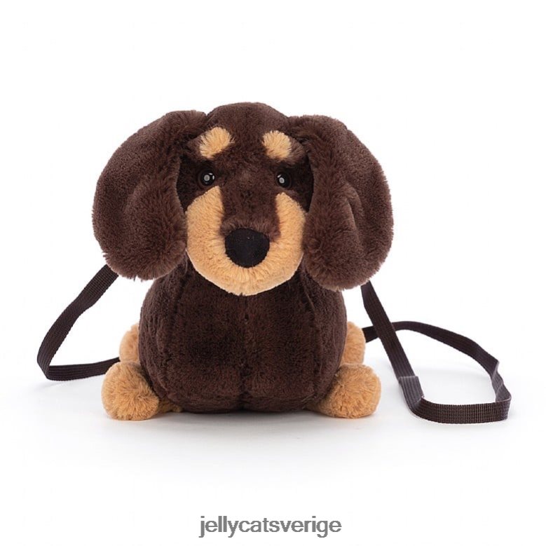 Jellycat väska otto korv hundpåse brun 4206LT72