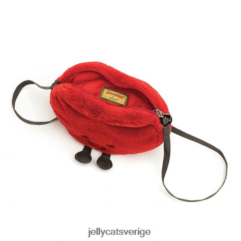 Jellycat väska rolig hjärtväska röd 4206LT230