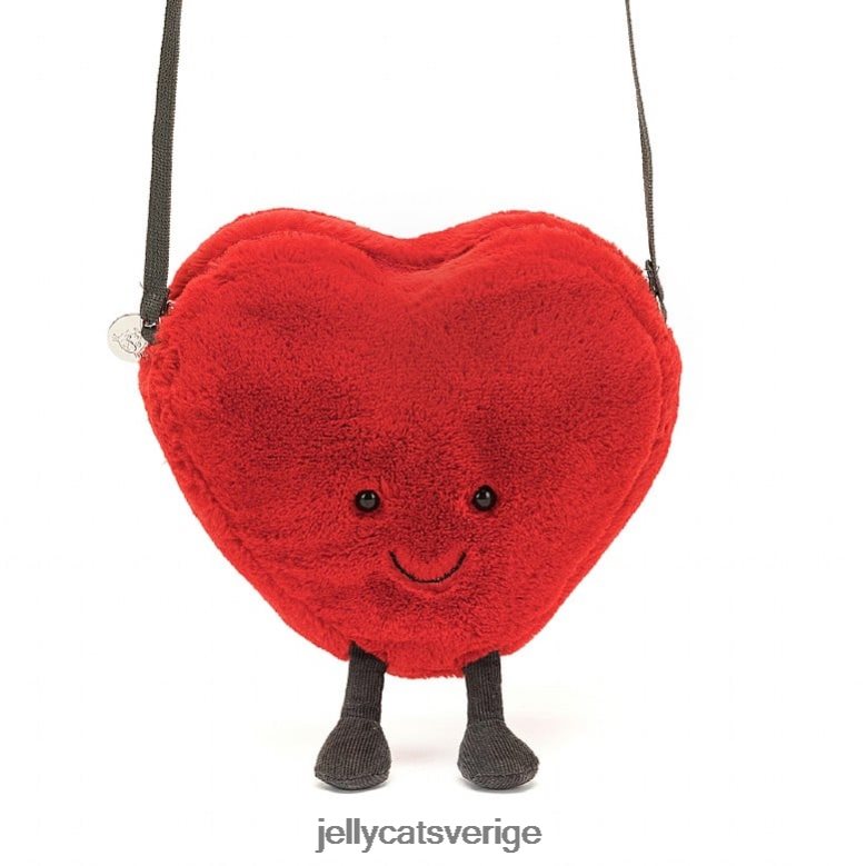 Jellycat väska rolig hjärtväska röd 4206LT230