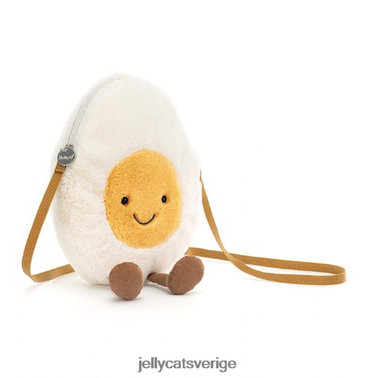 Jellycat väska underhållande glad kokt ägg påse grädde 4206LT99