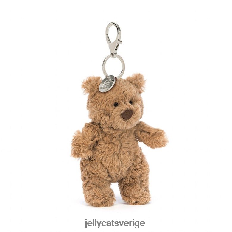 Jellycat tillbehör bartholomew bear bag charm brun 4206LT15