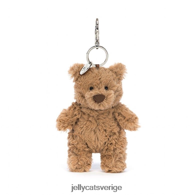 Jellycat tillbehör bartholomew bear bag charm brun 4206LT15