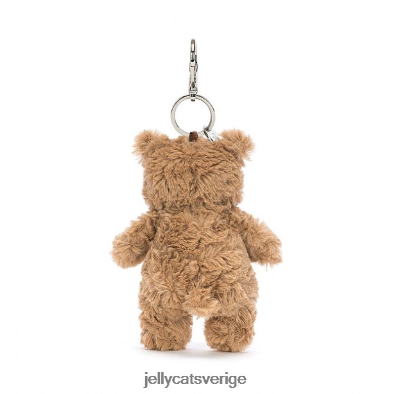 Jellycat tillbehör bartholomew bear bag charm brun 4206LT15