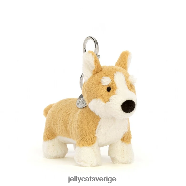 Jellycat tillbehör betty corgi väska charm honung 4206LT84