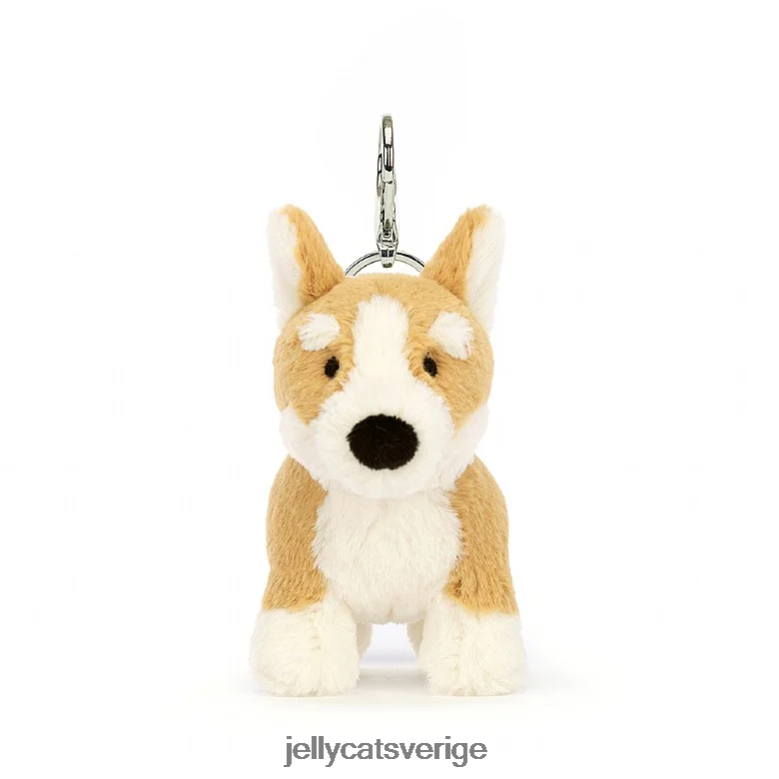 Jellycat tillbehör betty corgi väska charm honung 4206LT84